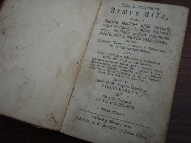 LYHY ja ARWAMATOIN ARMON AIKA. (v,1829)