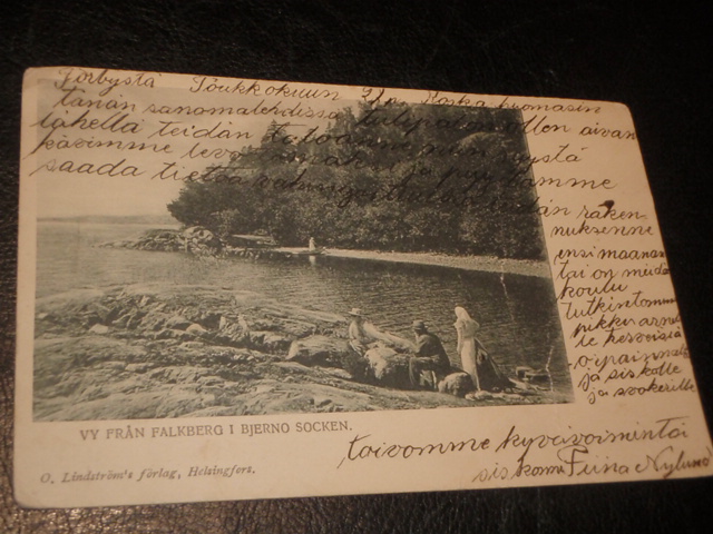 PERNIÖ.vy från falkberg i bjerno socken.kulkenut.