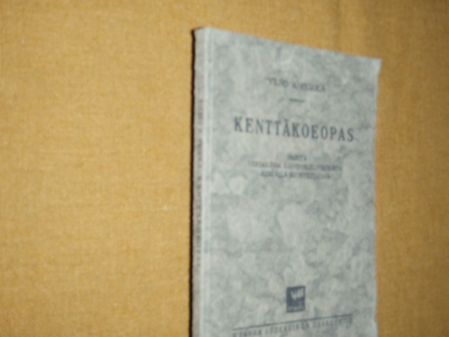 pesola vilho.KENTTÄKOEOPAS