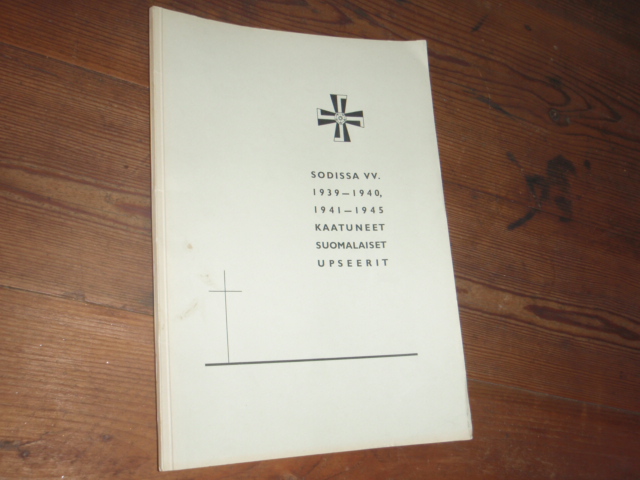 SODISSA vv,1939-40,1941-45 kaatuneet suom,upseerit.1p.