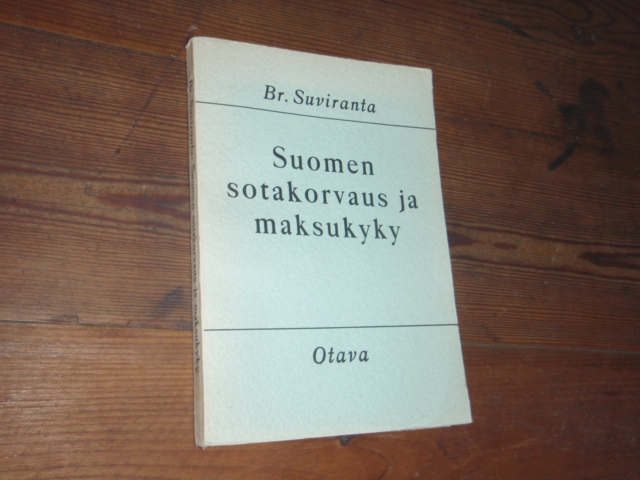 suviranta br.SUOMEN SOTAKORVAUS ja MAKSUKYKY.1p.