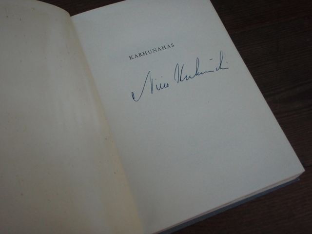 karhumäki niilo. KARHUNAHAS. (NIMMARI)