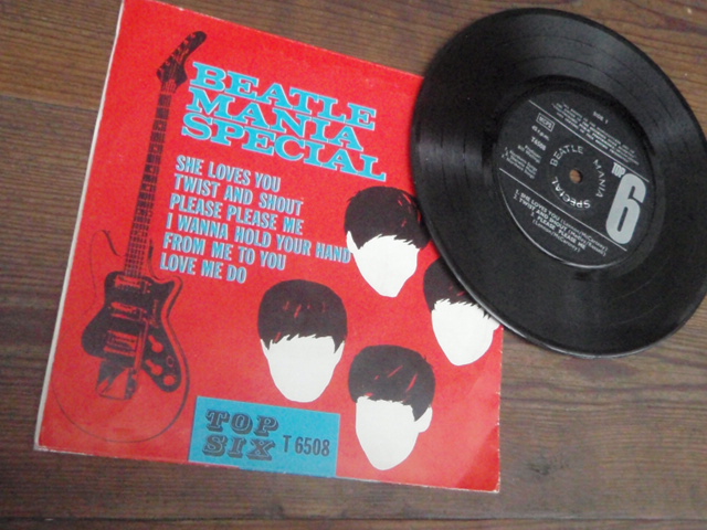 BEATLE MANIA SPECIAL. TOP SIX  ep.(beatles biisit,ei beatles)