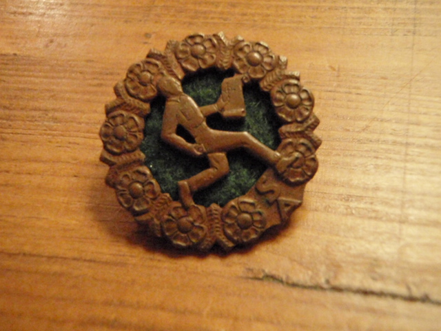 SA-kuntomerkki.(vanha) suunnistus. 3 luokka.