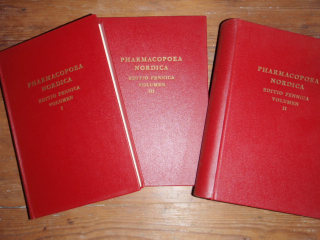 PHARMACOPOEA NORDICA,editio fennica 1-3