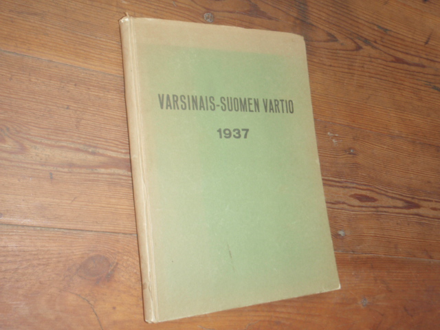 VARSINAIS-SUOMEN VARTIO 1937.(sid,kansiin.)suojeluskuntalehti.