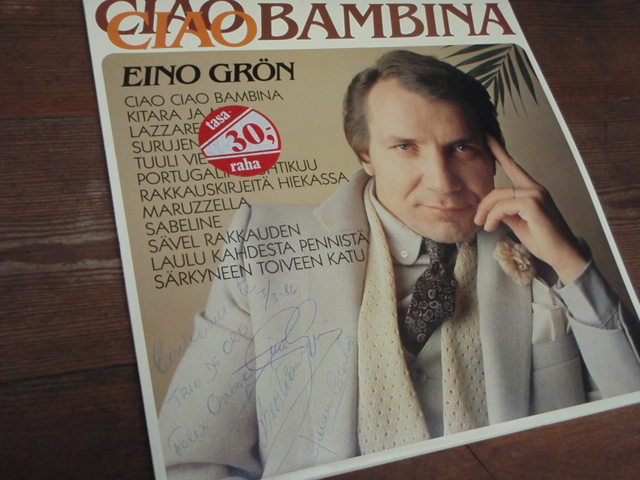 GRÖN EINO. ciao bambina(einon nimmari kannessa)