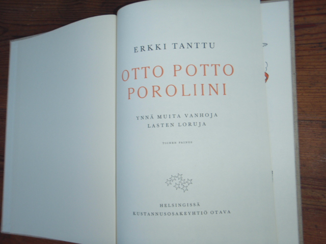 tanttu erkki.OTTO POTTO POROLIINI. 2p.