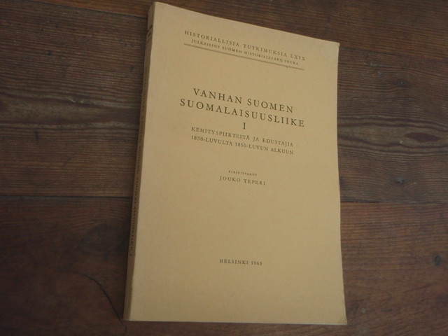 teperi j.VANHAN SUOMEN SUOMALAISUUSLIIKE I.