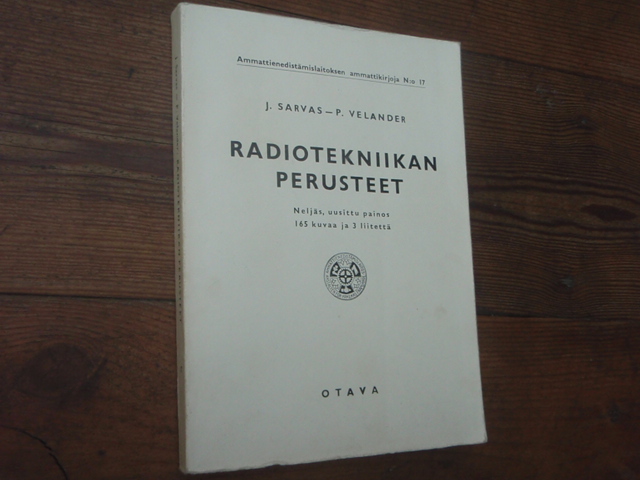 sarvas-velander.RADIOTEKNIIKAN PERUSTEET.4p.