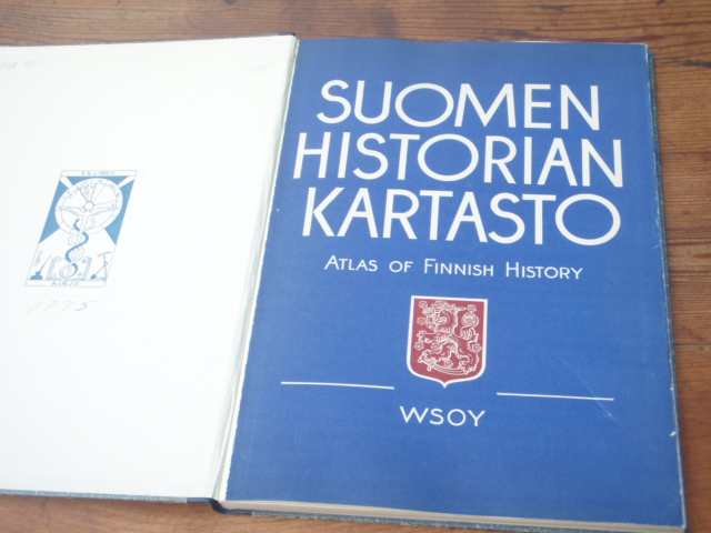 SUOMEN HISTORIAN KARTASTO(eino jutikkala) 1p.
