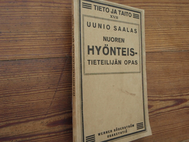 saalas uunio.NUOREN HYÖNTEISTIETEILIJÄN OPAS