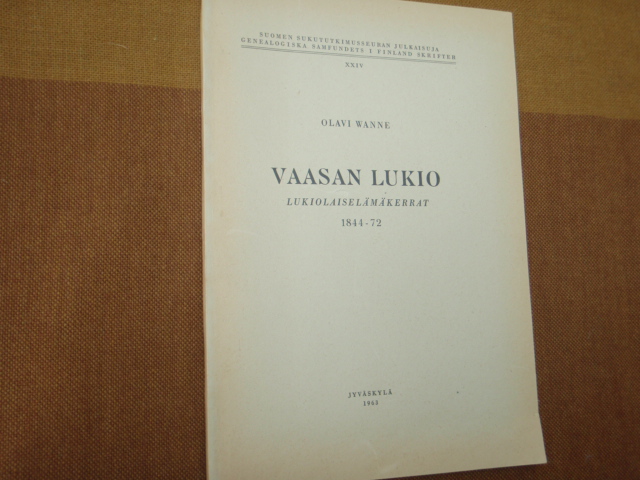 wanne o,VAASAN LUKIO