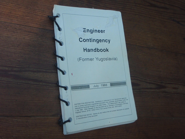 ENGINEER CONTINGENCY HANDBOOK(former yugoslavia)