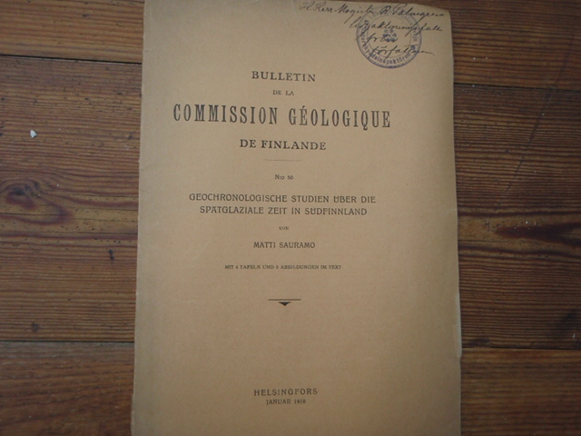 sauramo matti,COMMISSION GEOLOGIQUE