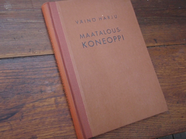 harju väinö. MAATALOUSKONEOPPI. 2p.