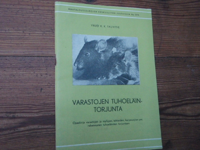 talvitie yrjö.VARASTOJEN TUHOELÄINTORJUNTA