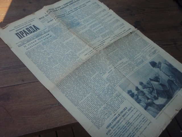 venäläinen lehti 1939