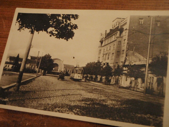 VIIPURI. katunäkymä.kulkenut v,1929.