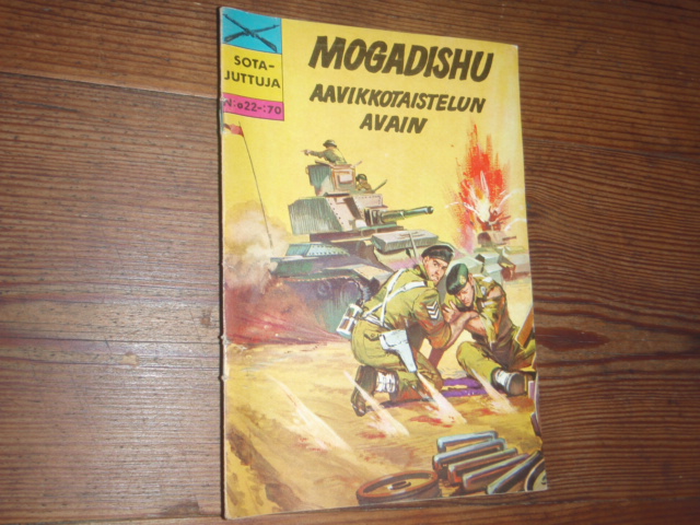sota-juttuja.MOGADISHU aavikkotaistelun avain. 22/1970.