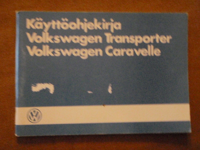 WV,transporter, käyttöohjekirja