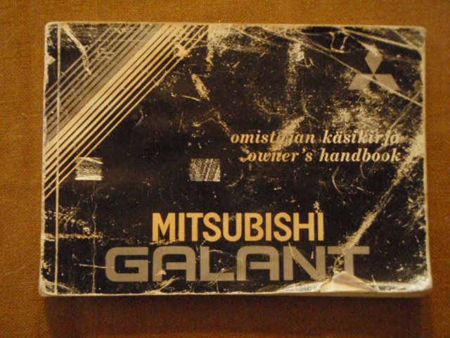 MITSUBISHI galant,omistajan käsikirja