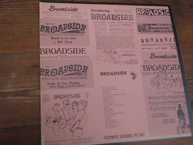 BROADSIDE BALLADS vol 1.