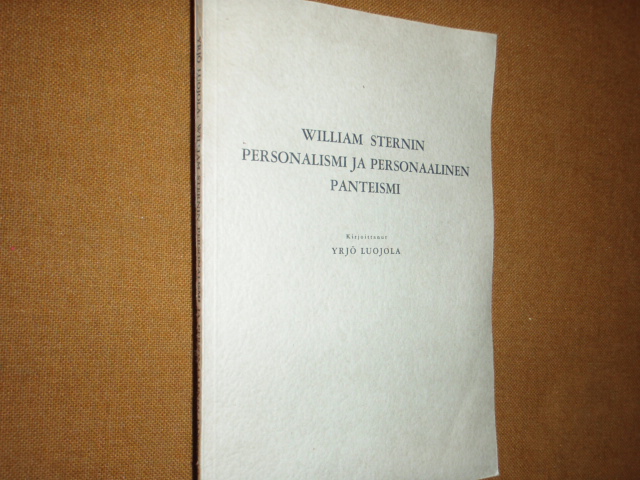 wiliam sternin personalismi ja personaalinen panteismi