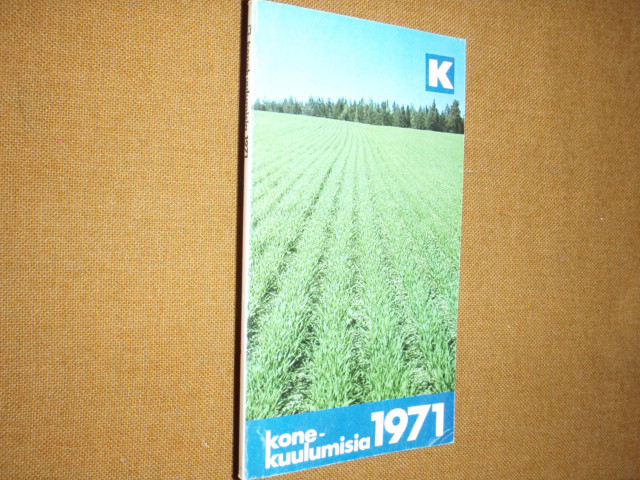KONEKUULUMISIA 1971(tuoteluettelo) MYYTY