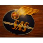 matkalaukku etketti(50-60 lukua) SAS (flown by sas)