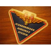 matkalaukku etketti(50-60 lukua) SCANDINAVIAN AIRLINES SYSTEM.