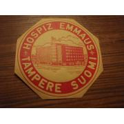 matkalaukku etketti(50-60 lukua) HOSPIZ EMMAUS TAMPERE.