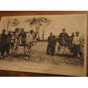 venäjä. VEN,UPSEERIT KÄRRYISSÄ. kulkenut.