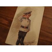 venäjä. SOTILASPOIKA.  kulkenut. v,1915.