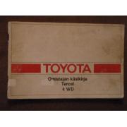 TOYOTA tercel 4wd.omis,käsikirja