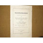 tynkynen p.j.MUISTELMALAULU...